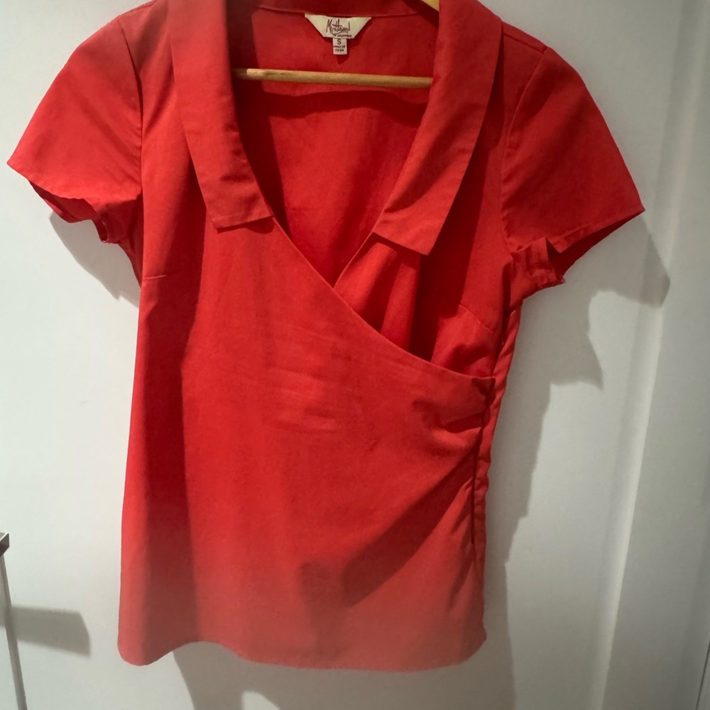 Vintage Red Blouse
